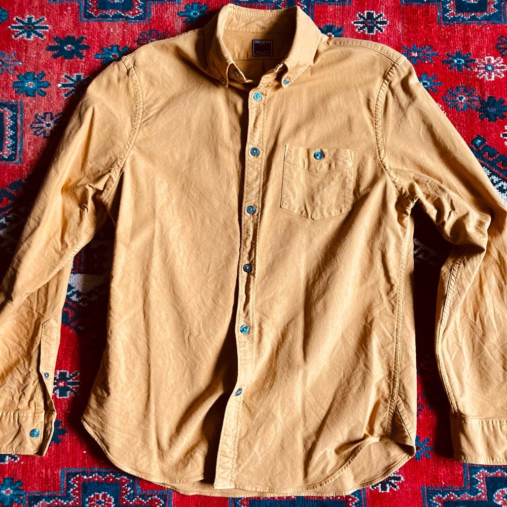 Todd Snyder Large Ochre Shirt